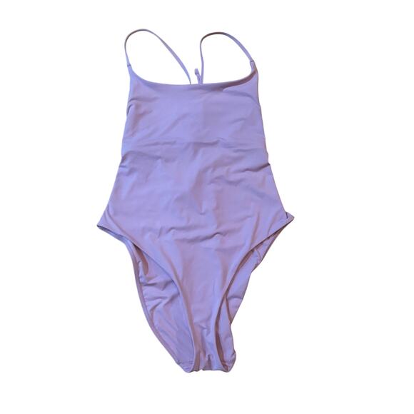 Everlane The String Lavender Pink One-Piece, Size Large. - Picture 3 of 6